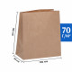 Крафт пакет бурый 140*95*305 (Ш*Г*В) мм (50 шт)