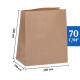Крафт пакет бурый 350*150*450 (Ш*Г*В) мм (50 шт)