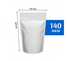 Пакет дой-пак металлизированный белый 135х225 мм