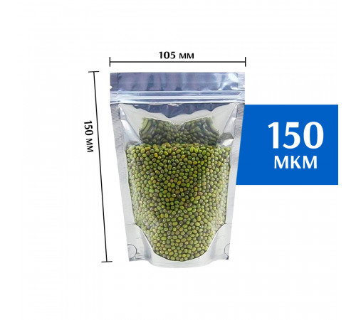 Пакет дой-пак с прозрачной стороной 105х150 мм (50 шт)