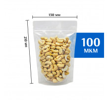 Пакет дой-пак зип-лок прозрачный 130*210 мм 