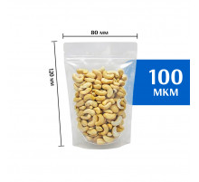 Пакет дой-пак зип-лок прозрачный 80*120 мм