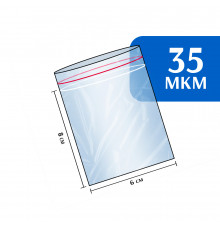 Пакет гриппер Zip-Lock 6x8 см 