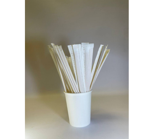 Размешиватель одноразовый 140 мм в индивидуальной упаковке (250 шт)