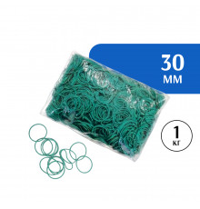Резиновые колечки зеленые 30 мм 1 кг