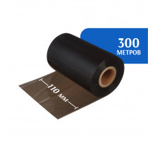 Риббон WAX/RESIN 110 мм х 300 м, диаметр втулки 25,4 мм (1 дюйм), красящий слой наружу (OUT)