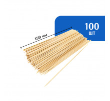 Шампур для шашлыка бамбуковый 150 мм (100 шт)