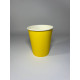 Стакан бумажный 250 мл желтый 1-слой  D80 (50 шт)