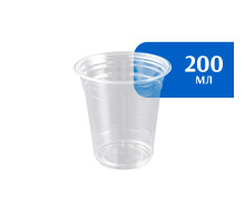 Стакан ПЭТ 200 мл прозр (50 шт)