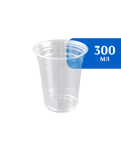 Стакан ПЭТ 300 мл прозр (50 шт)