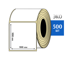 Термоэтикетка ЭКО 100x100 мм (500шт) Eco