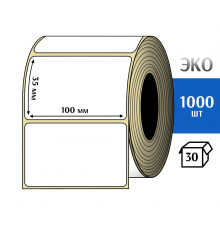 Термоэтикетка ЭКО 100x35 мм (1000шт) Eco