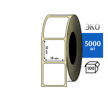 Термоэтикетка ЭКО 18x18 мм (5000шт) Eco