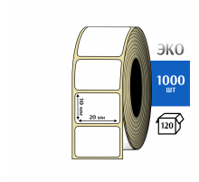 Термоэтикетка ЭКО 20x10 мм (1000шт) Eco