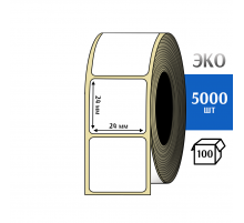 Термоэтикетка ЭКО 24x24 мм (5000шт) Eco