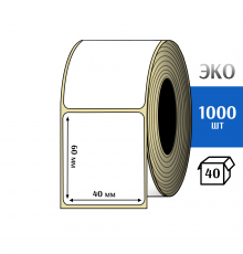 Термоэтикетка ЭКО 40x60 мм (1000шт) Eco