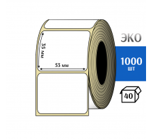 Термоэтикетка ЭКО 53x35 мм (1000шт) Eco