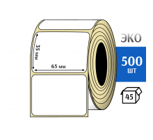 Термоэтикетка ЭКО 65x35 мм (500шт) Eco
