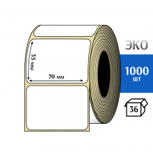 Термоэтикетка ЭКО 70x35 мм (1000шт) Eco