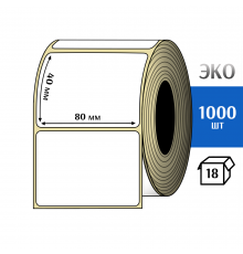Термоэтикетка ЭКО 80x40 мм (1000шт) Eco