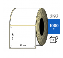 Термоэтикетка ЭКО 90x60 мм (1000шт) Eco