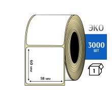 Термоэтикетка ЭКО 58x60 мм (3000шт) Eco