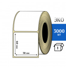 Термоэтикетка ЭКО 58x60 мм (3000шт) Eco