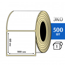 Термоэтикетка ЭКО 100x60 мм (500шт) Eco