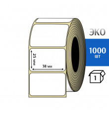 Термоэтикетка ЭКО 38x25 мм (1000шт) Eco