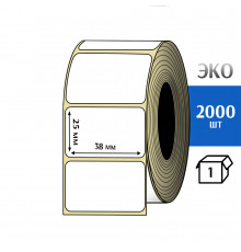 Термоэтикетка ЭКО 38x25 мм (2000шт) Eco