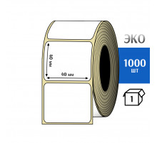 Термоэтикетка ЭКО 40x40 мм (1000шт) Eco