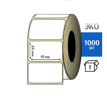 Термоэтикетка ЭКО 43x25 мм (1000шт) Eco