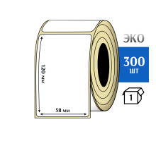 Термоэтикетка ЭКО 58x120 мм (300шт) Eco
