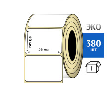 Термоэтикетка ЭКО 58x40 мм (380шт) Eco