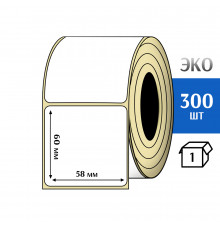 Термоэтикетка ЭКО 58x60 мм (300шт) Eco