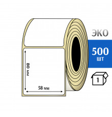 Термоэтикетка ЭКО 58x80 мм (500шт) Eco
