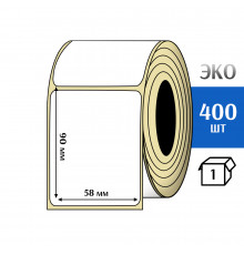 Термоэтикетка ЭКО 58x90 мм (400шт) Eco
