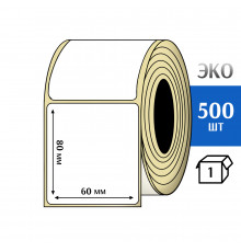 Термоэтикетка ЭКО 60x80 мм (500шт) Eco