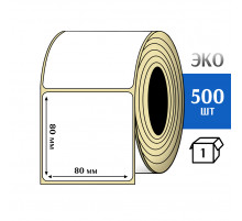 Термоэтикетка ЭКО 80x80 мм (500шт) Eco