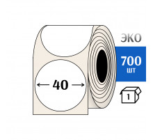Термоэтикетка ЭКО D40 мм (700шт) Eco круглая