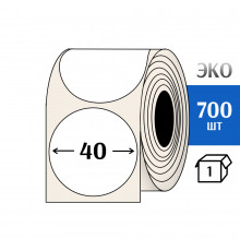 Термоэтикетка ЭКО D40 мм (700шт) Eco круглая