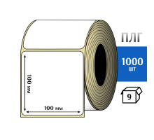 Термотрансферная этикетка ПЛГ 100х100 (1000) COAT