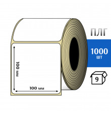 Термотрансферная этикетка ПЛГ 100х100 (1000) COAT