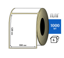 Термотрансферная этикетка ПЛГ 100х120 (1000) COAT