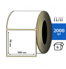 Термотрансферная этикетка ПЛГ 100х70 (2000) COAT 76 втулка