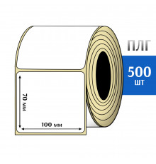 Термотрансферная этикетка ПЛГ 100х70 (500) COAT