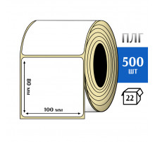 Термотрансферная этикетка ПЛГ 100x80 (500) COAT