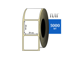 Термотрансферная этикетка ПЛГ 24х24 (5000) COAT