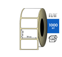 Термотрансферная этикетка ПЛГ 30x10 (1000) COAT