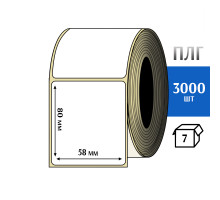 Термотрансферная этикетка ПЛГ 58х80 (3000) COAT 76 втулка